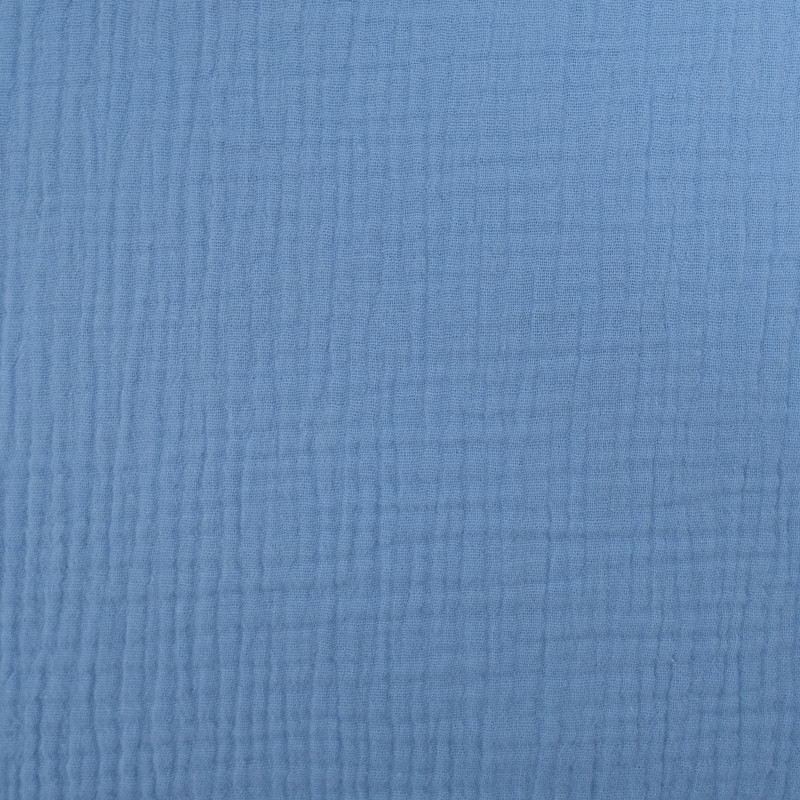 Double Gaze Unie Bleu Ciel - Maison Klem